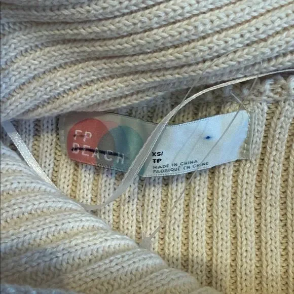 NWOT Free People Free-est Alba Sweater Tunic in Power Sand - Picture 6 of 8